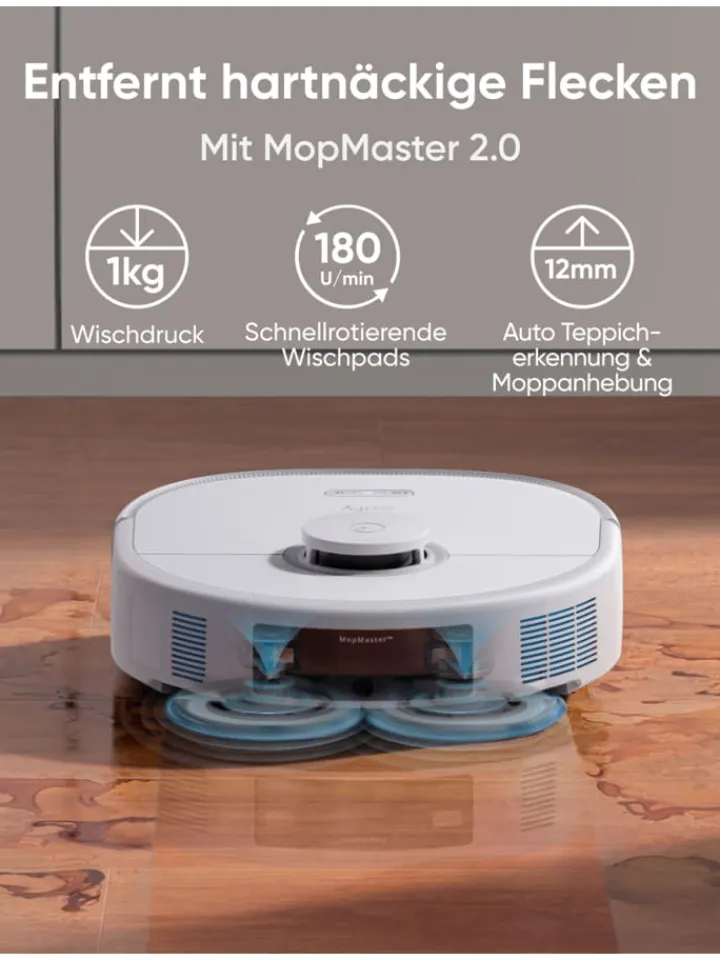 Anker Staubsauger<Saugroboter X10 Pro Omni in weiß