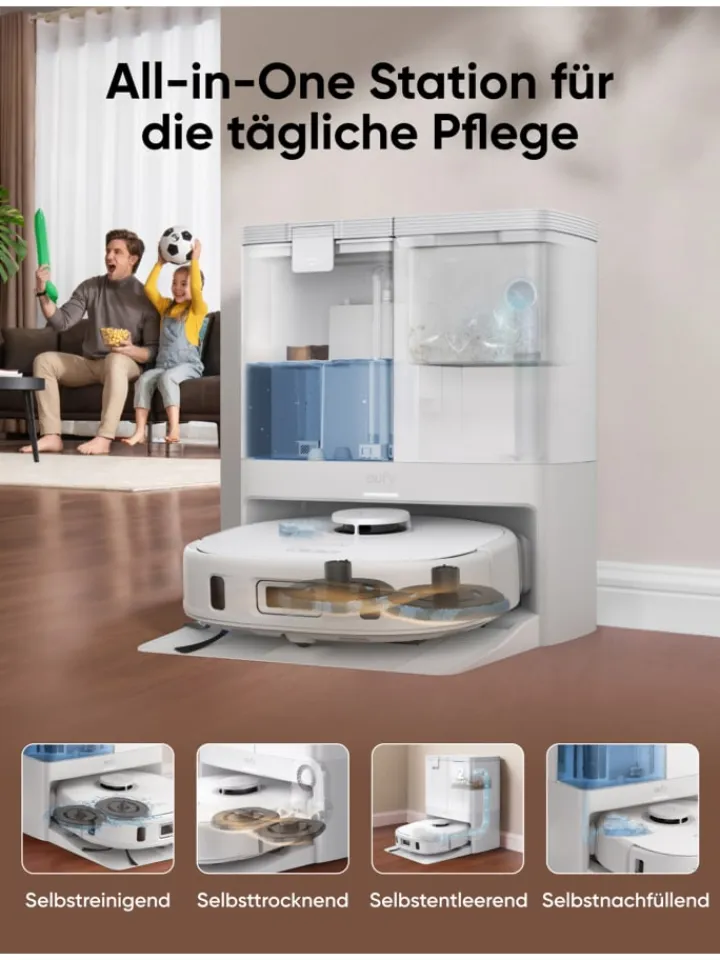 Anker Staubsauger<Saugroboter X10 Pro Omni in weiß