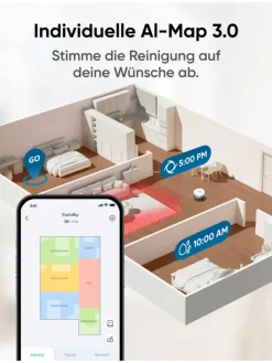 Anker Staubsauger<Saugroboter X10 Pro Omni in weiß