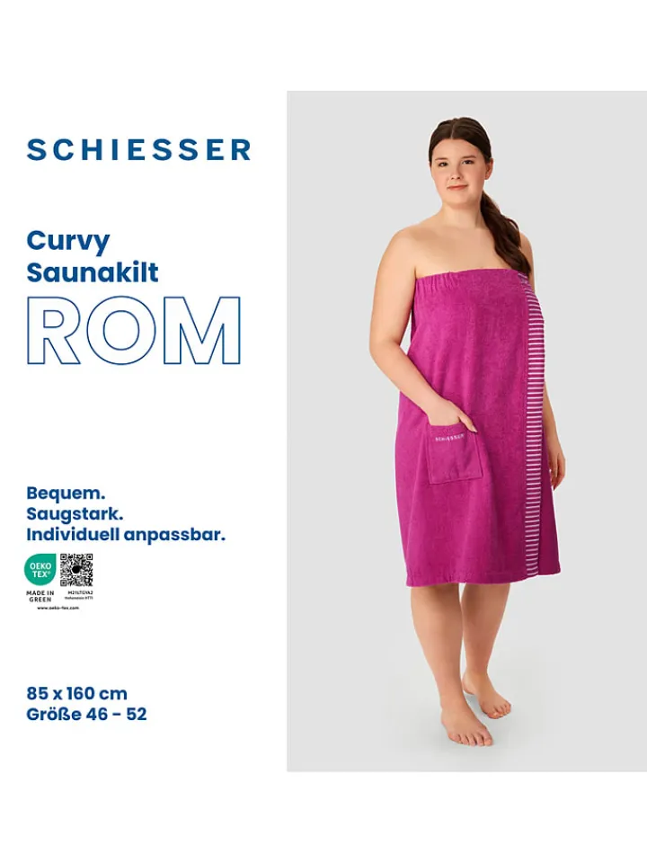 Schiesser Badtextilien|Badtextilien<Saunakilt "Rom" in Pink