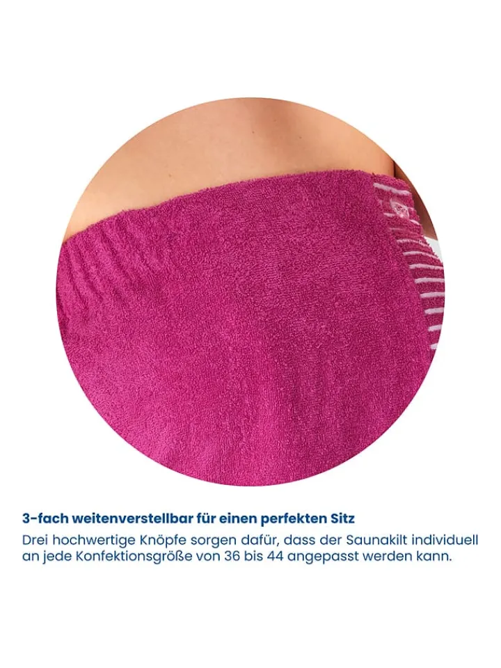 Schiesser Badtextilien|Badtextilien<Saunakilt "Rom" in Pink
