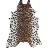 Beliani Lammfelle & Co<Schaffell BOGONG in Braun/Schwarz/Weiß - (W) 130 x (H) 1 x (L) 170 cm