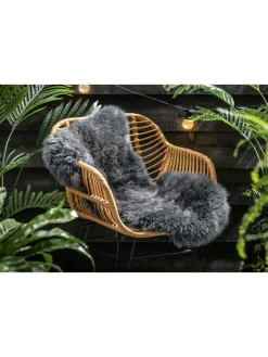 Lifa Living Lammfelle & Co<Schaffell in Anthrazit - (L)100 x (B)70 cm