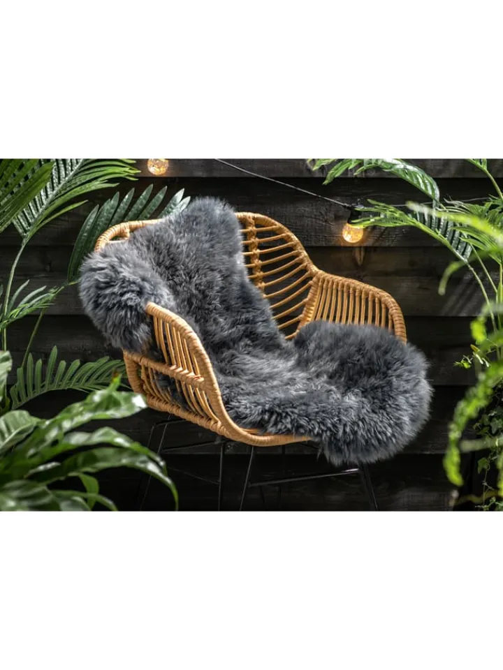 Lifa Living Lammfelle & Co<Schaffell in Anthrazit - (L)100 x (B)70 cm