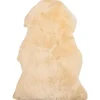 Beliani Lammfelle & Co<Schaffell ULURU in Beige - (W) 65 x (H) 8 x (L) 100 cm