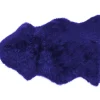 Beliani Lammfelle & Co<Schaffell ULURU in Blau - (W) 65 x (H) 8 x (L) 100 cm