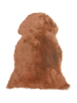 Beliani Lammfelle & Co<Schaffell ULURU in Braun - (W) 65 x (H) 8 x (L) 100 cm