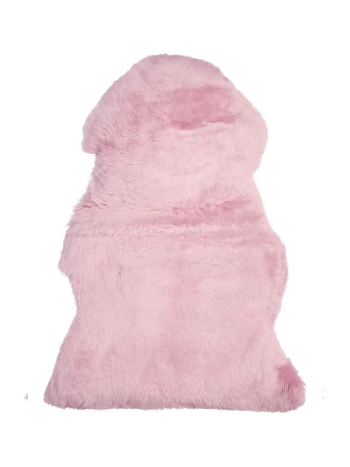 Beliani Lammfelle & Co<Schaffell ULURU in Rosa - (W) 65 x (H) 8 x (L) 100 cm