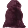 Beliani Lammfelle & Co<Schaffell ULURU in Violett - (W) 65 x (H) 8 x (L) 100 cm