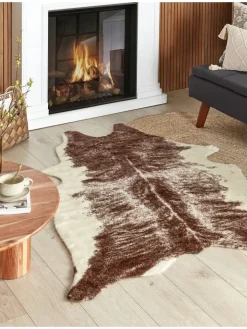 Beliani Lammfelle & Co<Schaffell ZEIL in Braun/Beige - (W) 130 x (L) 170 cm