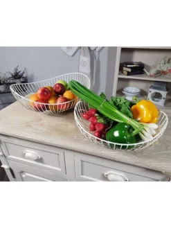 Ambiente Haus Dekoschalen<Schale antikweiss - paar 38cm in antikweiss
