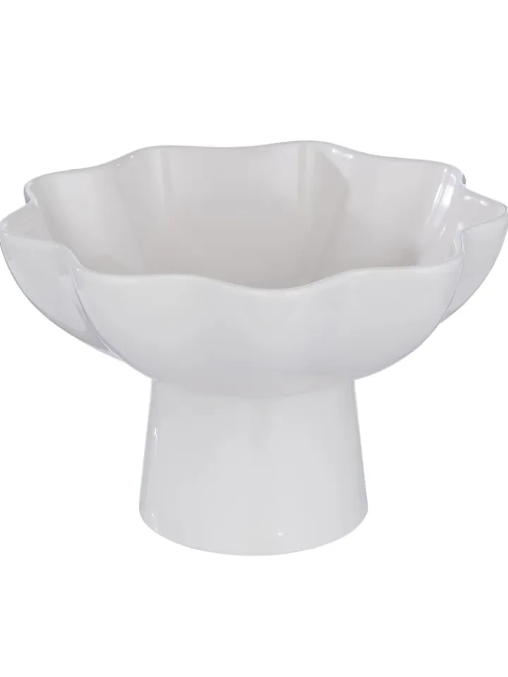 Butlers Dekoschalen<Schale LOUISE mit Fuß in Creme