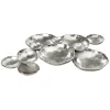 GILDE Dekoschalen<Schale "Multiple" in Silber - H. 8 cm - B. 75 cm