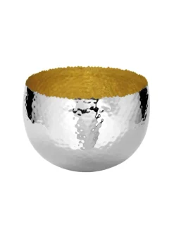 Fink Dekoschalen<Schale "Sefa" in Silber/ Gold - H. 18,5 cm - D. 25,5 cm