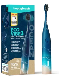 happybrush Zahn & Mundpflege<Schallzahnbürste "Eco V3+" in Blau