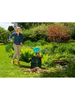 Gardena Grillen|Küchenelektronik<Schaufel-Rechen "Combisystem" in Blau