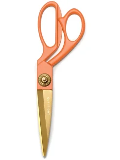 DESIGNWORKS INK ® Weitere Haushaltshelfer<Schere "Poppy: in Orange/ Gold - (L)19,7 cm