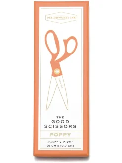 DESIGNWORKS INK ® Weitere Haushaltshelfer<Schere "Poppy: in Orange/ Gold - (L)19,7 cm
