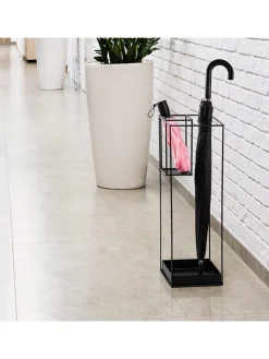 ABERTO DESIGN Wohndekoration<Schirmständer in Schwarz - (B)20 x (H)61 cm