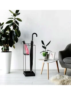 ABERTO DESIGN Wohndekoration<Schirmständer in Schwarz - (B)20 x (H)61 cm