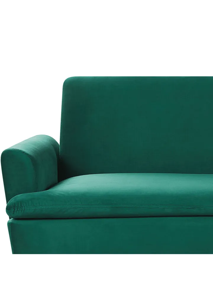 Beliani Sitzmöbel<Schlafsofa VETTRE in Grün/Gold - (W) 210 x (H) 88 x (L) 84 cm