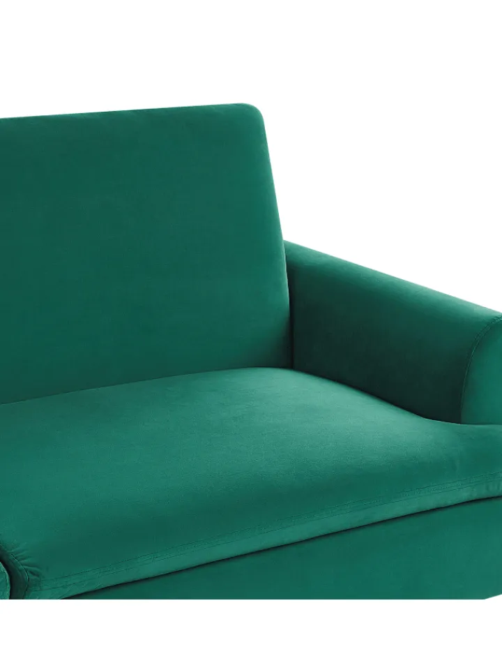Beliani Sitzmöbel<Schlafsofa VETTRE in Grün/Gold - (W) 210 x (H) 88 x (L) 84 cm