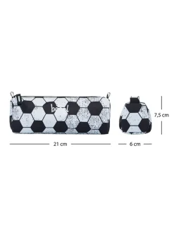 BAAGL Büro- & Schulbedarf<Schlamperetui "Goal" in Schwarz/ Weiß