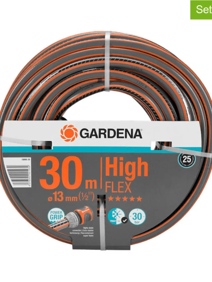 Gardena Gartendekoration<Schlauch "Comfort HighFLEX" in Schwarz/ Orange - 10x10 13 mm (1/2"), 30 m