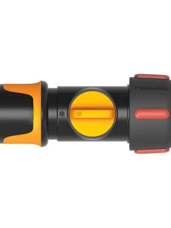 Fiskars Gartendekoration<Schlauchanschluss "QuickHoseConn" in Schwarz/ Orange