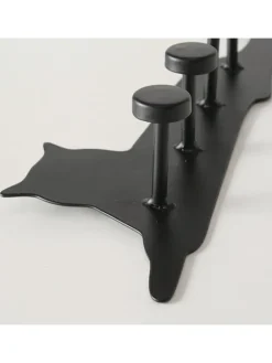 Boltze Wohndekoration<Schlüsselbrett "Kiri" in Schwarz - (L)25 cm