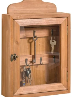 heine home Aufbewahren & Servieren<Schlüsselkasten in Hellbraun - (B)28 x (H)40 x (T)9,5 cm