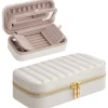 Songmics Schmuckkästen<Schmucketui in Weiß - (B)20,5 x (H)6 x (T)10,5 cm