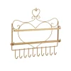 relaxdays Schmuckkästen<Schmuckhalter in Gold - (B)36,5x (H)30 x (T)3,5 cm