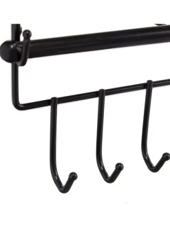 relaxdays Schmuckkästen<Schmuckhalter in Schwarz - (B)36,5x (H)30 x (T)3,5 cm