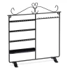 relaxdays Schmuckkästen<Schmuckhalter in Schwarz - (B)31,5 x (H)34 x (T)9 cm