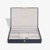 Stackers Schmuckkästen<Schmuckkasten "Classic" in Dunkelblau - (B)25 x (H)18 x (T)4,2 cm