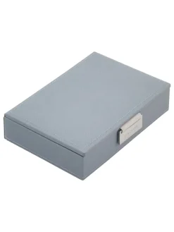 Stackers Schmuckkästen<Schmuckkasten in Blaugrau - (B)18 x (H)12,5 x (T)4,5 cm