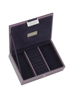 Stackers Schmuckkästen<Schmuckkasten in Lila - (B)18 x (H)12,5 x (T)4,5 cm