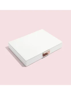 Stackers Schmuckkästen<Schmuckkasten in Weiß - (B)25 x (H)18 x (T)4,2 cm