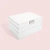 Stackers Schmuckkästen<Schmuckkasten in Weiß - (B)25 x (H)18 x (T)13,7 cm