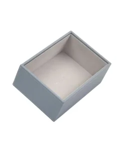 Stackers Schmuckkästen<Schmuckkiste in Blaugrau - (B)18 x (H)12,5 x (T)7,2 cm