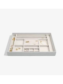 Stackers Schmuckkästen<Schmuckkiste in Grau - (B)36 x (H)25 x (T)4 cm