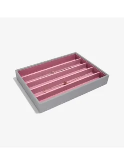 Stackers Schmuckkästen<Schmuckkiste in Grau - (B)25 x (H)18 x (T)3,7 cm