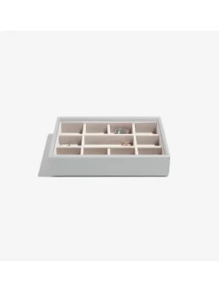 Stackers Schmuckkästen<Schmuckkiste in Grau - (B)18 x (H)12,5 x (T)3,7 cm