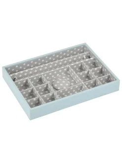 Stackers Schmuckkästen<Schmuckkiste in Hellblau - (B)25 x (H)18 x (T)3,7 cm