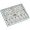 Stackers Schmuckkästen<Schmuckkiste in Hellblau - (B)25 x (H)18 x (T)3,7 cm