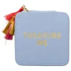 DESIGNWORKS INK ® Schmuckkästen<Schmuckkästchen "Treasure Me" in Hellblau - (L)12,5 x (B)12,5 cm