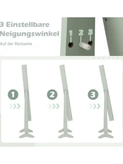 COSTWAY Schmuckkästen<Schmuckschrank in Grün
