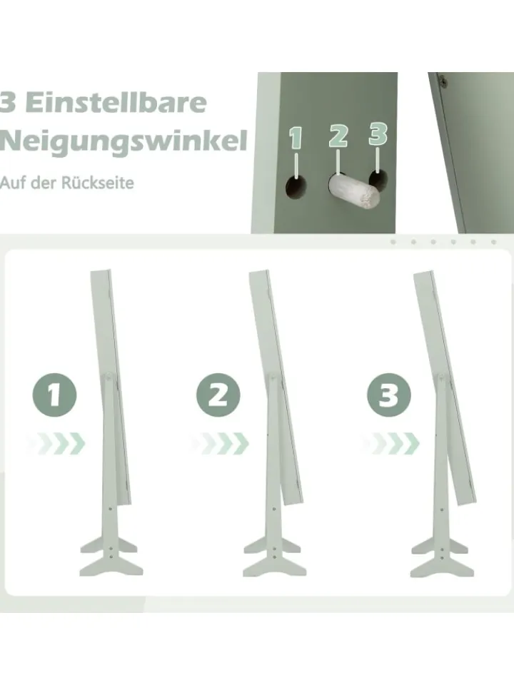 COSTWAY Schmuckkästen<Schmuckschrank in Grün