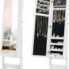 COSTWAY Schmuckkästen<Schmuckschrank in Weiß